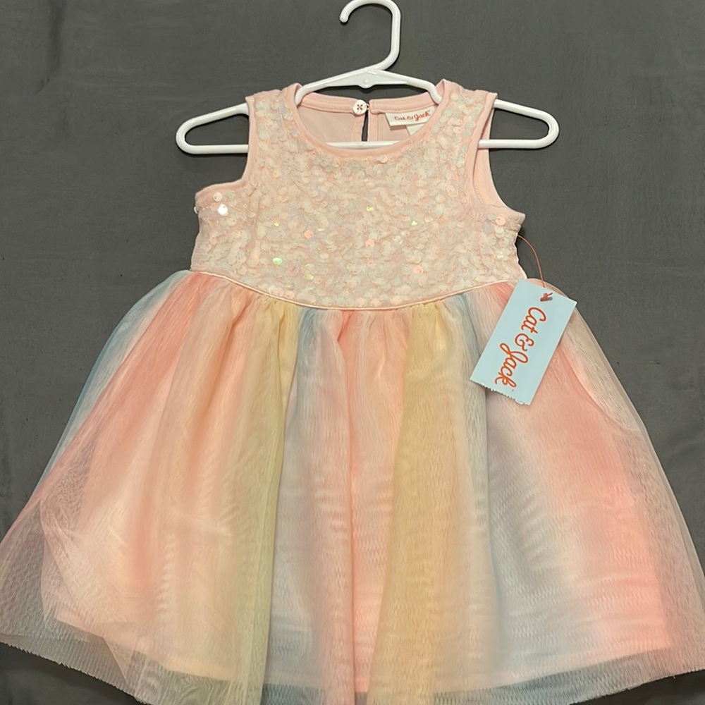 Pink 18m old dress! NEW!